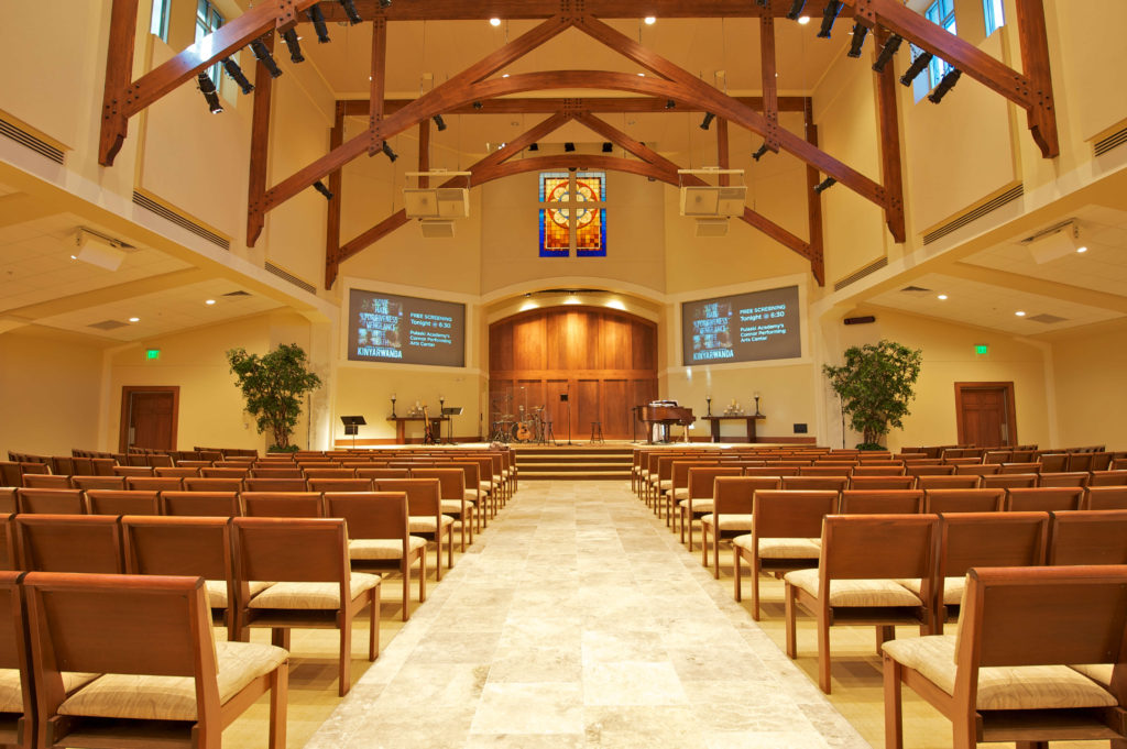 Custom AV installations for houses of worship, promoting transformative experiences and effective communication.
